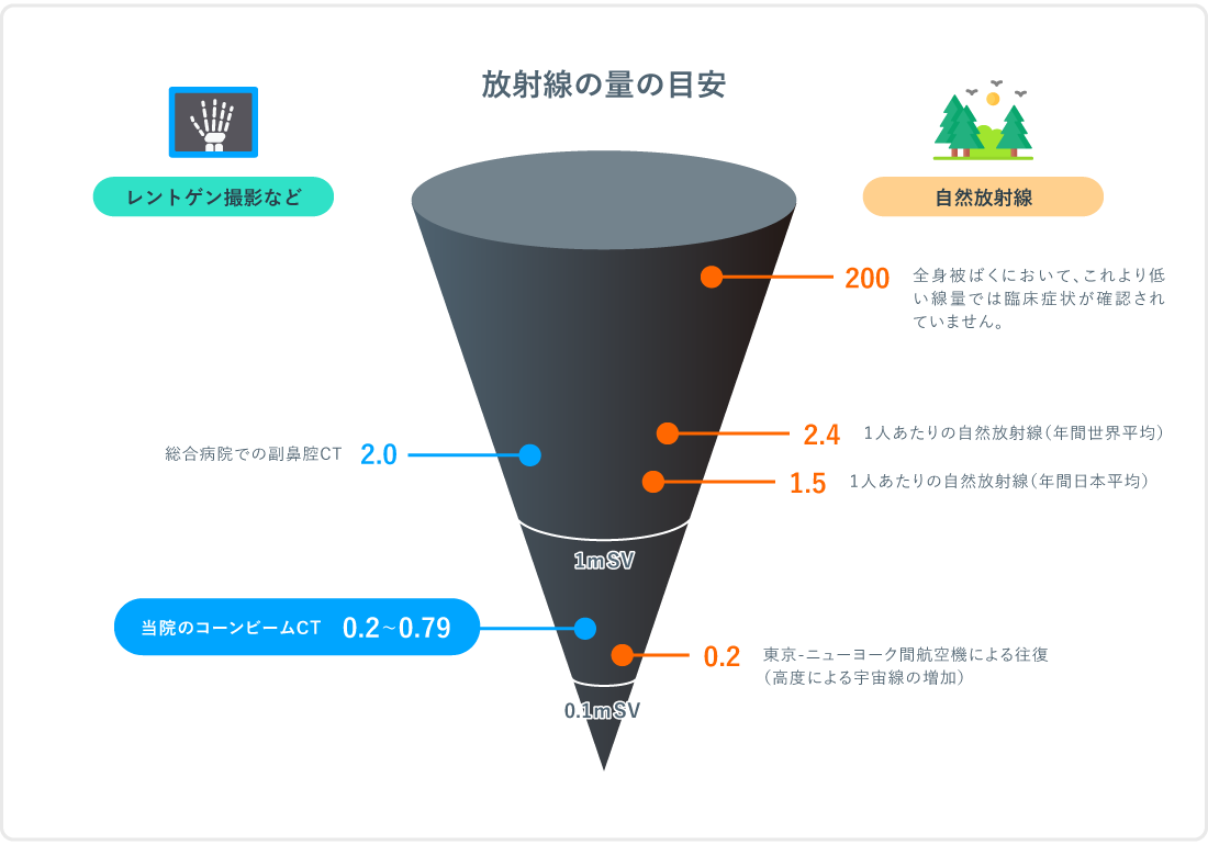 放射線の量の目安